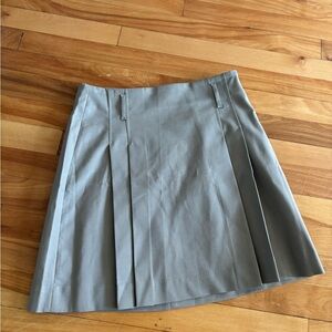 RW&CO. Light Gray Pleated Skirt